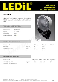 CA12880_MIRA-WW Datasheet Copertura