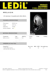 F15560_MIRELLA-G2-W Datasheet Copertura