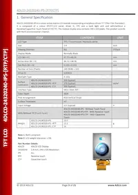4DLCD-24320240-CTP-IPS Datasheet Pagina 3