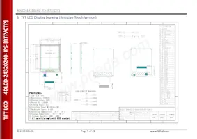 4DLCD-24320240-CTP-IPS Datasheet Pagina 5