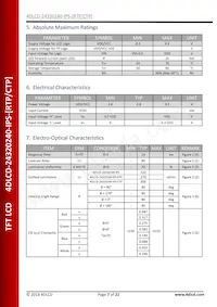 4DLCD-24320240-CTP-IPS Datasheet Pagina 7