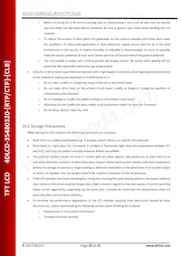 4DLCD-35480320-CTP-CLB Datasheet Page 20
