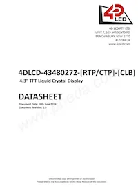 4DLCD-43480272-CTP-CLB數據表 封面