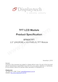 DT022CTFT Datenblatt Cover