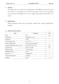 DT043BTFT-PTS1 Datasheet Page 4