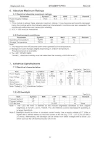 DT043BTFT-PTS1 Datasheet Page 7