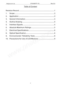 DT043BTFT-TS Datasheet Page 3