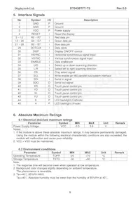 DT043BTFT-TS Datasheet Page 6