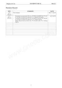 DT070BTFT-HB-TS Datasheet Page 2