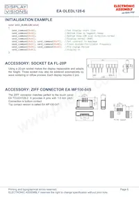 EA OLEDL128-6GGA Datasheet Pagina 6