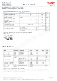 EA OLEDL128-6GGA Datasheet Page 8