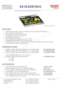 EA OLEDS102-6GGA Datasheet Cover