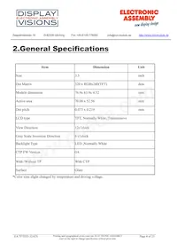 EA TFT035-32ATS Datasheet Page 4