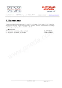 EA TFT043-42ANN Datasheet Page 3