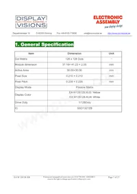 EA W128128-XRLW Datasheet Page 3