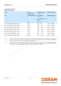 GW KAFGB3.EM-QSQT-35S3-T02 Datasheet Pagina 2