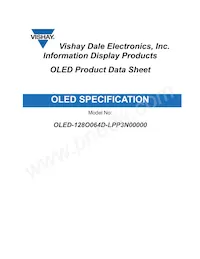 O128O064DLPP3N0000 Datasheet Cover