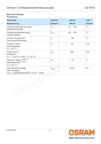 LO T770-K1L2-24-Z數據表 頁面 3