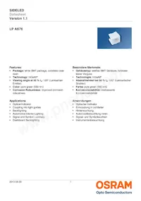 LP A676-L1M2-25 Datasheet Copertura