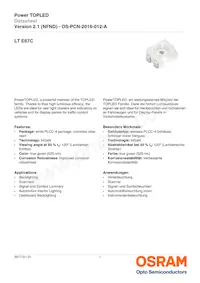 LT E67C-T1U2-35-Z Datasheet Cover