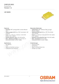 LW Q38G-Q2OO-3K5L-1 Datasheet Cover