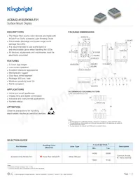 ACSA02-41SURKWA-F01 Datasheet Copertura