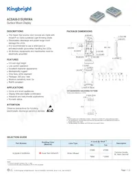 ACSA08-51SURKWA Datasheet Copertura