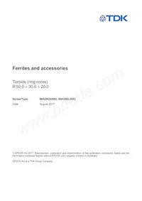 B64290A0082X010 Datasheet Cover