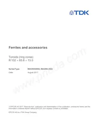 B64290L0084X038 Datasheet Cover