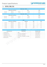 E55/28/21-3C95-G2000 Datasheet Pagina 2