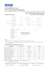 ELSS-205UYOWA/S530-A3/S290 Datenblatt Seite 2