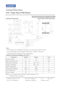 ELSS-511SYGWA/S530-E2/S290 Datasheet Pagina 2