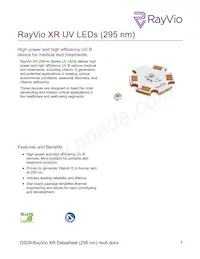 RVXR-295-SB-073707 Datasheet Cover