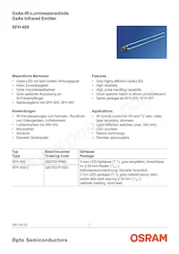 SFH 409-2 Datasheet Cover