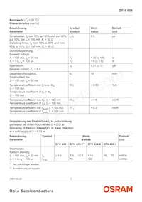 SFH 409-2 Datasheet Page 3