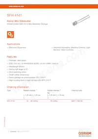 SFH 4141-TU Datasheet Cover