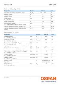 SFH 4244-QR-Z Datasheet Page 2