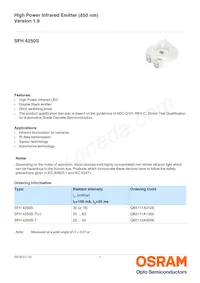 SFH 4250S-S Datasheet Copertura