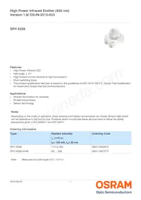 SFH 4258 Datasheet Cover