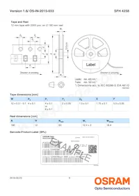 SFH 4258 Datasheet Page 9