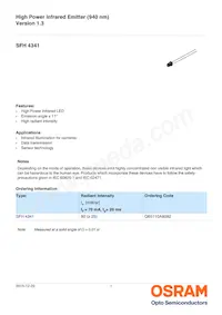 SFH 4341 Datasheet Copertura