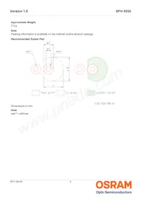 SFH 4550-FW AN18 Datasheet Pagina 6