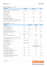 SFH 4555 -BW Datenblatt Seite 2