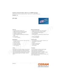 SFH 4585-Z Datasheet Copertura