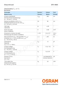 SFH 4685-Z Datasheet Pagina 3