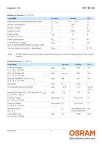 SFH 4715S-CBDA Datasheet Pagina 2