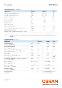 SFH 4716AS-BBCA Datenblatt Seite 2