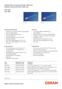 SFH 484-2 Datenblatt Cover