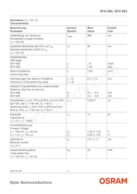 SFH 484-2 Datasheet Pagina 3