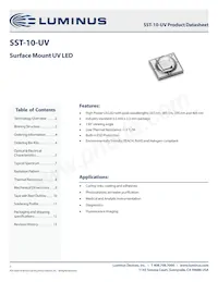 SST-10-UV-A130-F365-00 Datenblatt Cover